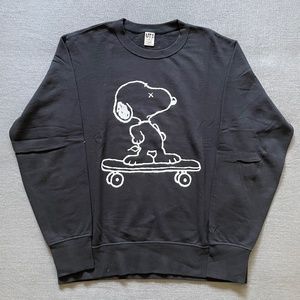 KAWS x Uniqlo x Peanuts Snoopy Skateboarding Sweatshirt